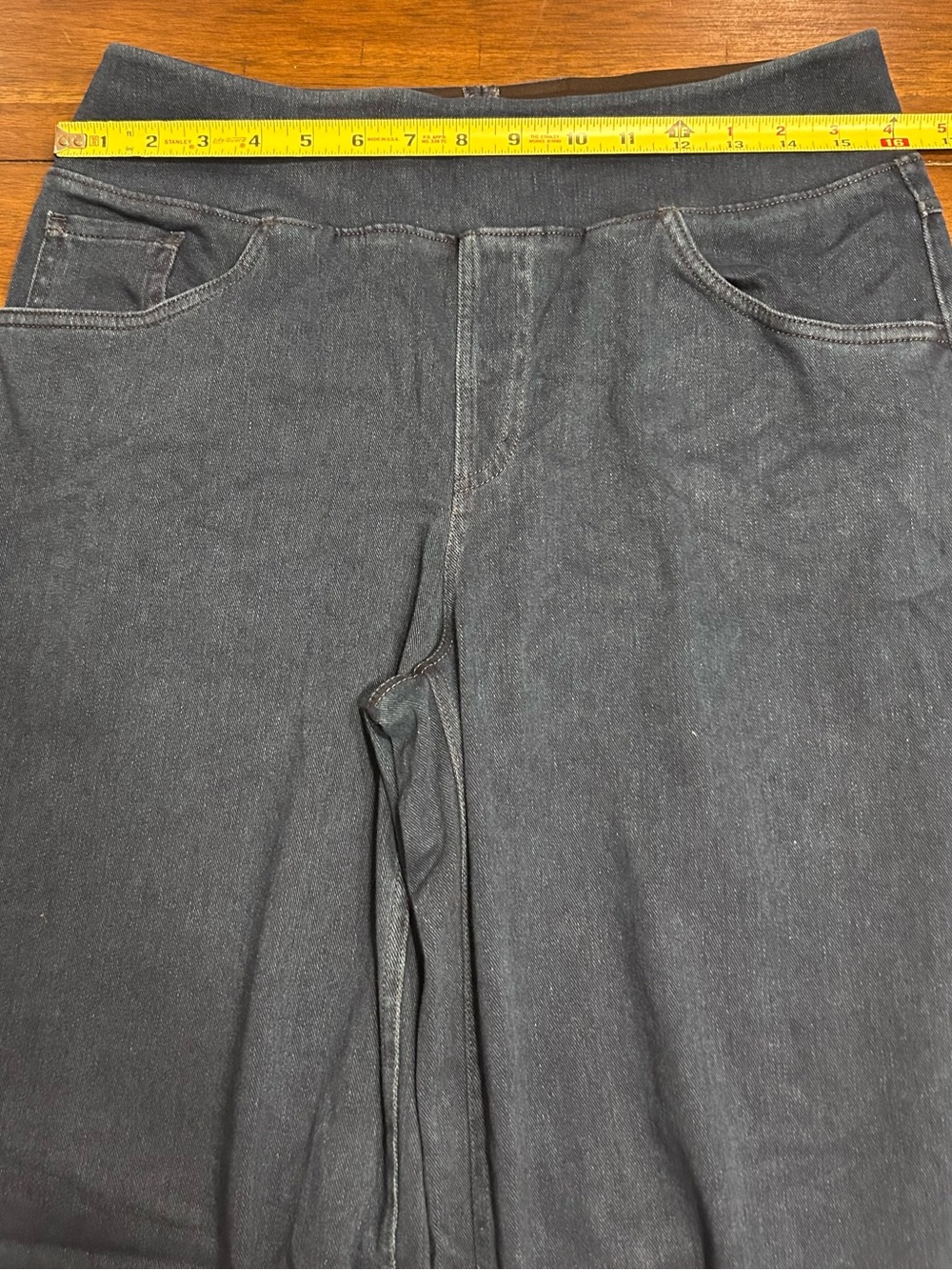 Halara Wide Leg Jeans Size Large Dark Wash Stretch High Rise NEW With Tags - Picture 9 of 9